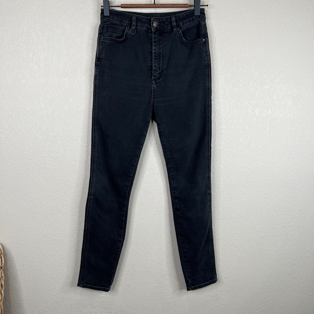NEUW Womens Marilyn Skinny Jeans Size 10/28 Black Super High Rise Denim Slim Fit